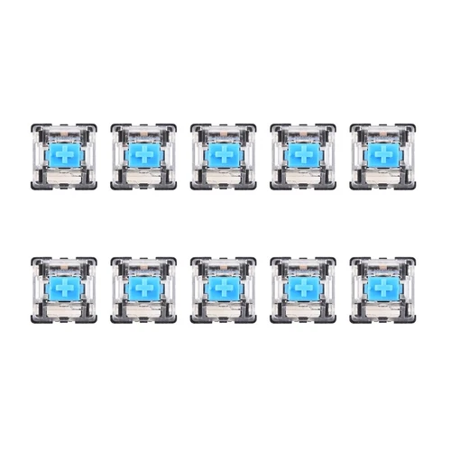 10Pcs/Set Mechanical Keyboard Switch Blue 3Pins For Cherry MX Switches