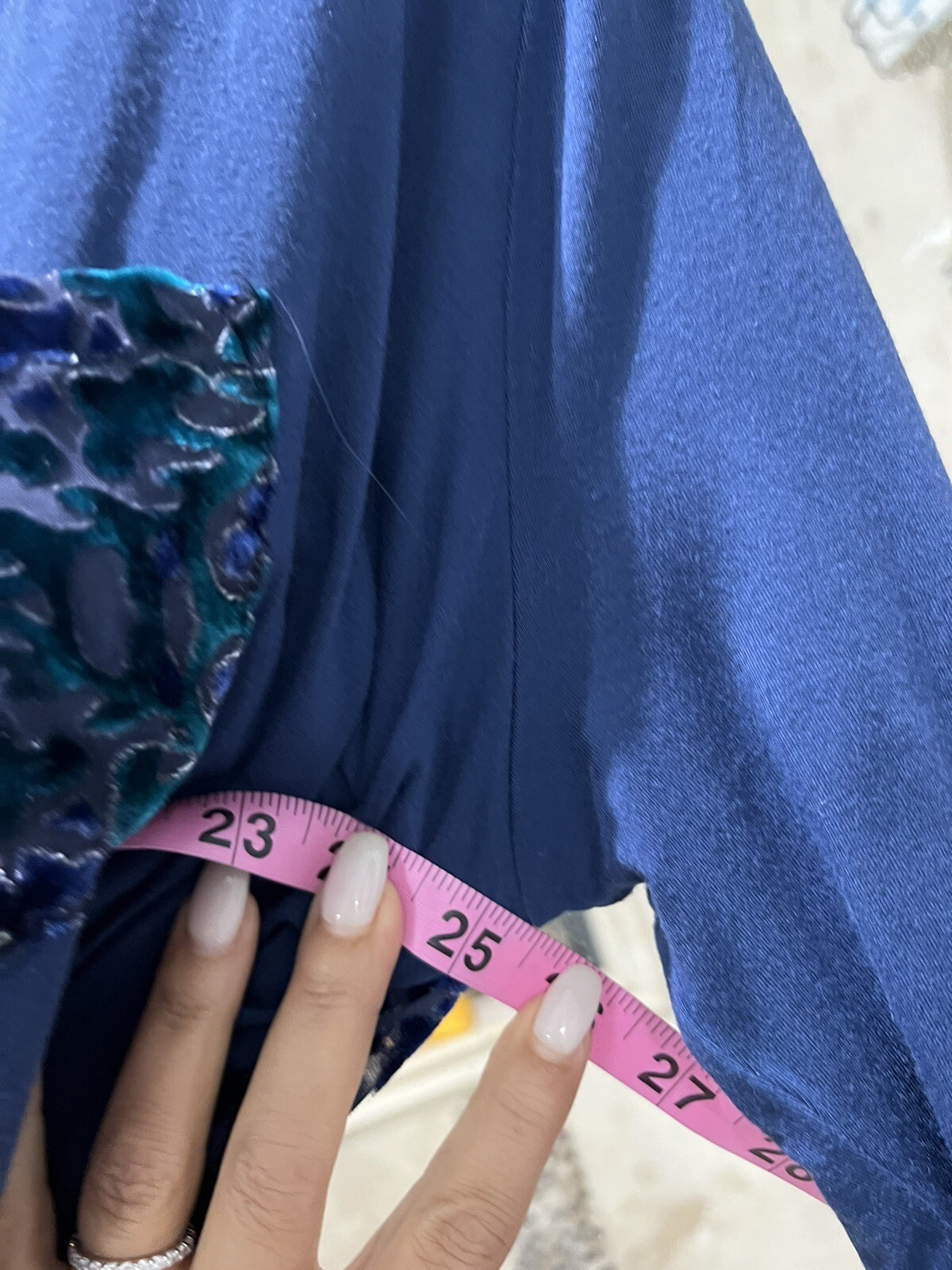 Soft Surroundings Solid Front Burnout Contrast Fl… - image 8