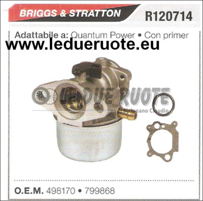 799868 Vergaser A Schüssel Briggs & Stratton Quantum Power Mit Grundierung