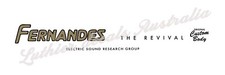 Fernandes The Revival Guitar Headstock Waterslide Decal