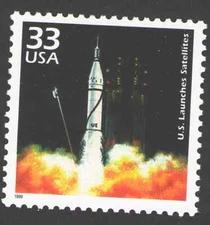 US. 3187 d. 33c. US Launches Satellite. Celebrate The Century. MNH. 1999