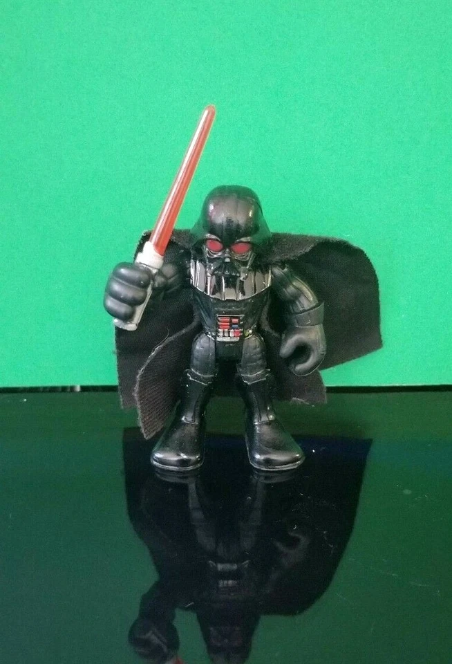 Figura de acción Playskool Darth Vadel Hasbro Jedi Force Galactic Heroes + Kylo Ren Foto 2 de 4
