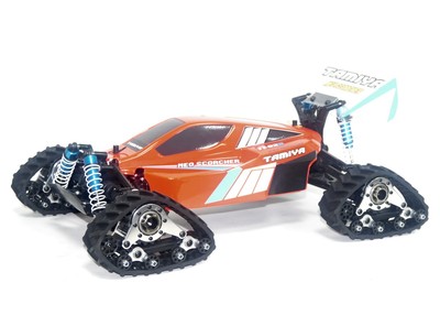 New Tracks Set 4pcs For Tamiya Tt 02b Df 02 Chassis Snowmobile Ebay