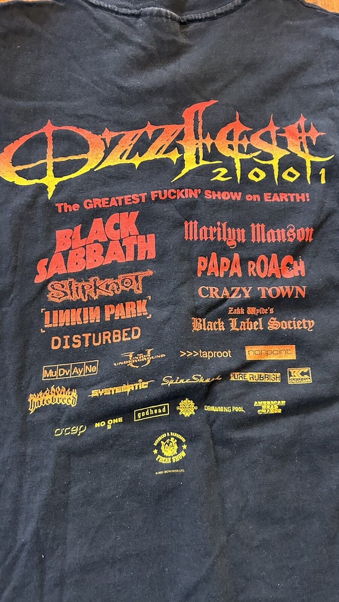 XL 2001s OzzFest Tシャツ Hanes vintage バンド XL 2001s OzzFest T