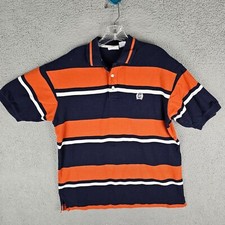 CINCH Men's Medium Multi Striped Short Sleeve Polo