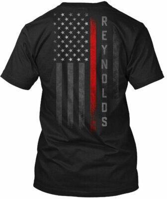Reynolds Family Thin Red Line T-Shirt Made in the USA Size S to 5XL