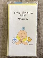 ZIGGY American Greetings Vintage Cards Stationery Set of 6 W/ Envelopes MARTHA