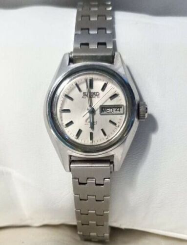 Vintage Women Seiko Hi Beat Watch 17j Automatic 2206-0111 Date Day Ind Bracelet - Picture 3 of 10