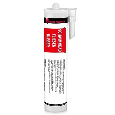 Schwimmbad Fliesen Kleber weiß Reparatur extra stark unter Wasser 290ml - Bild 1 von 4
