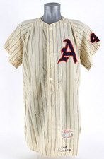 1961 Ed Fitzgerald/Charlie Shoemaker Kansas City Athletics Game Worn Home Jersey