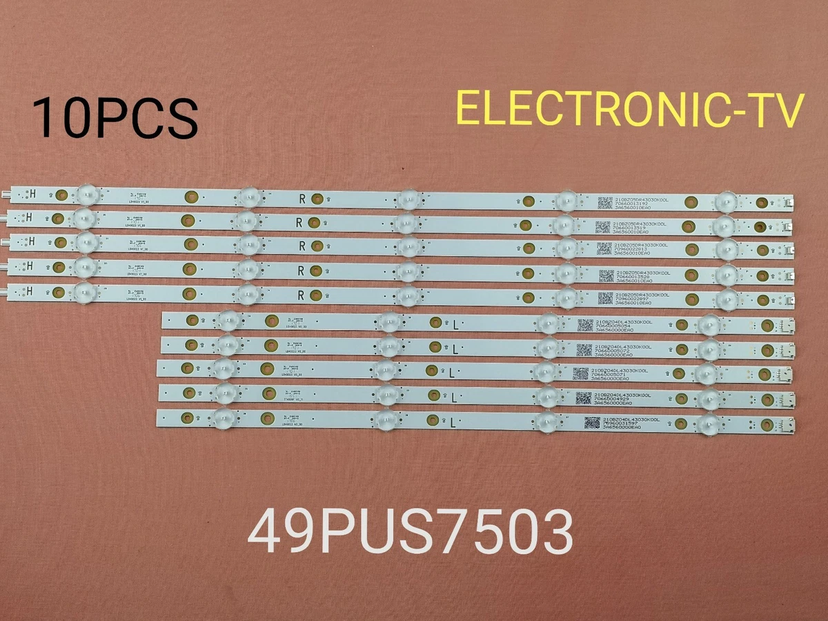 Kit De 14 Barrettes LED Pour Rétroéclairage TV Philips 55PUH4900 - Neuf