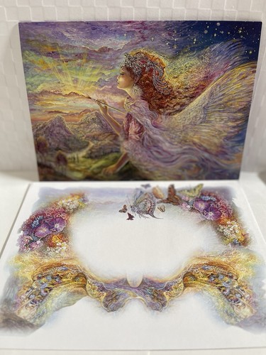 Josephine Wall All Occasion Glitter Grußkarte Blanko Aurora Gemälde die Morgendämmerung