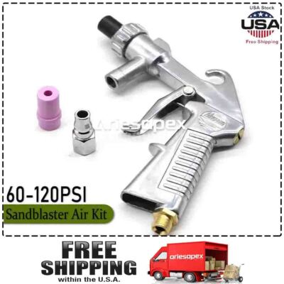 #ad #ad Air Sand Blasting Gun Sandblaster Ceramic Nozzles Kit for Sandblaster Cabinet US $15.99