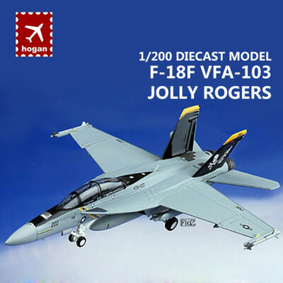 航空機・ヘリコプター hogan M-SERIES 1/200 F/A-18F VFA-103 F-18F VFA-103 JOLLY ROGERS 1/200 diecast plane model aircraft
