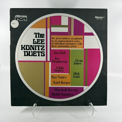 Lee Konitz - Duets Vinyl Record Milestone MSP9013