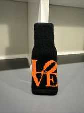 Love Orange Black Freaker Koozie Can Bottle
