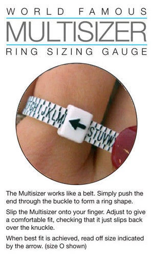 Multisizer Ring Sizing Tool for Women and Men