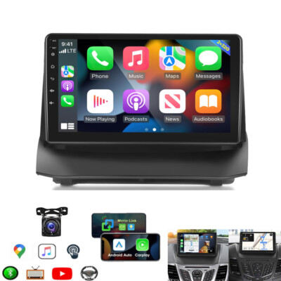 32GB FÜR FORD FIESTA MK6 BJ. 2008-2016 ANDROID 13 CARPLAY AUTORADIO NAVI WLAN BT