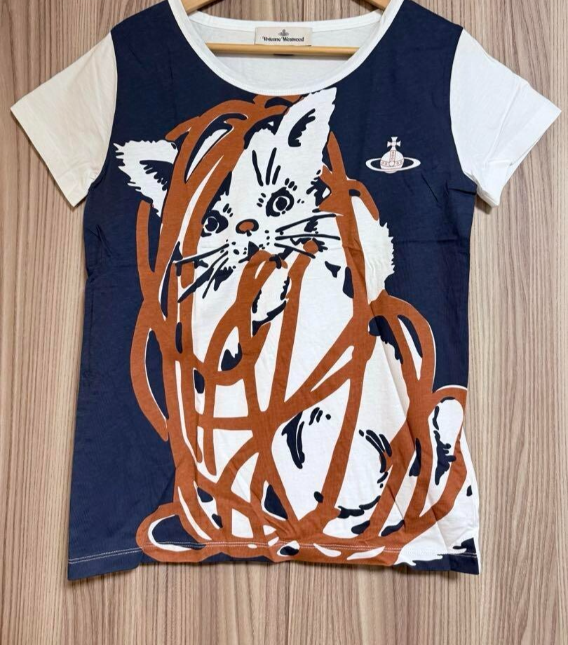Vivienne Westwood Cat T-Shirt short sleeve M Size fashion tops