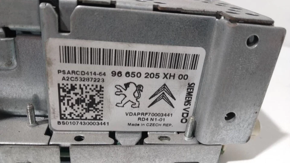 96650205XH00 Sistema Audio/Radio Cd para PEUGEOT 308 Confort 2007 2784938 - Imagen 3 de 4