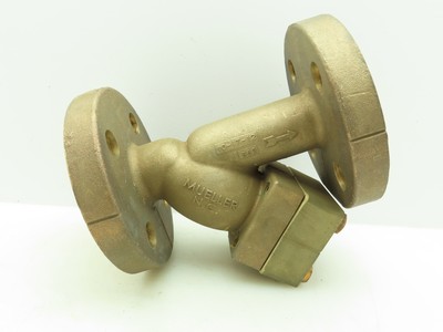 Mueller 1200B Brass Bronze WYE Y Strainer 1-1/2'' Flanged Class 300#
