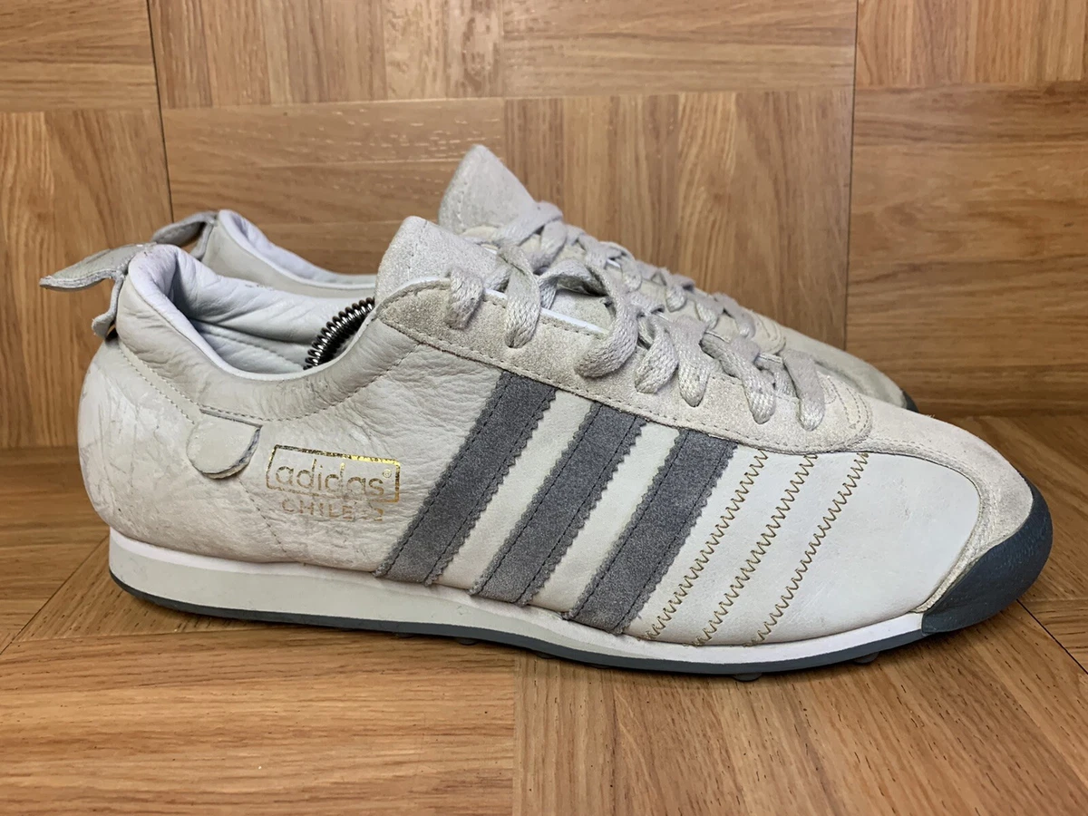 RARE🔥 Adidas Chile &#039;62 Gray Leather Vintage Sneakers Sz 9.5