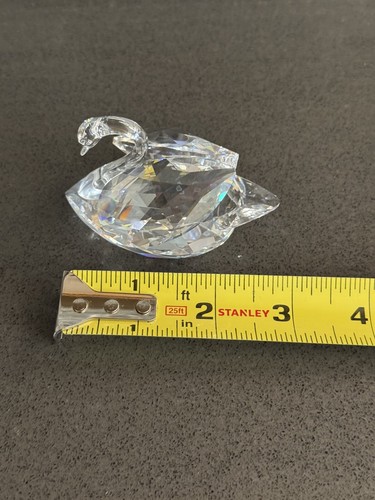 VTG Swarovski Crystal Swan Bird Figurine 3” Miniature Paperweight - Picture 8 of 11
