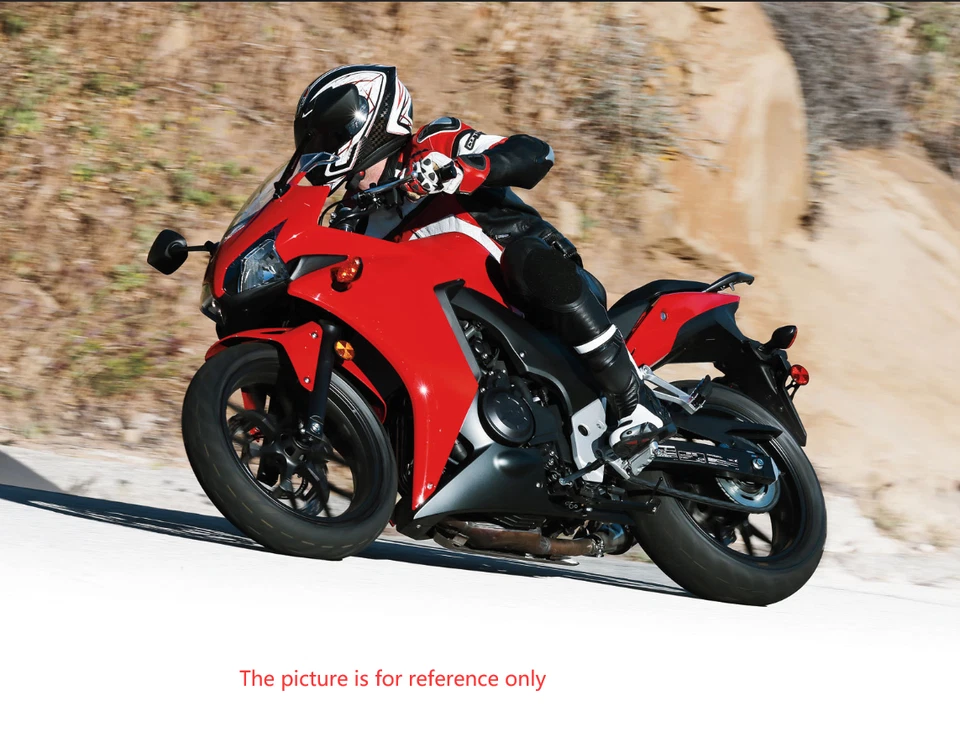 Kit de carenados rojo negro para carrocería ABS Honda CBR500R 2011 2012 2013 2014 2015 Foto 3 de 4