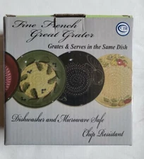 James Design, Fine French Garlic Grater Red, Sunflowers, BRAND NEW