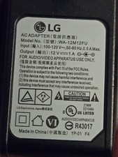 AC Adapter Cord For LG BP125-N BP255 Blu-Ray DVD Player WA-12M12FU Power Supply