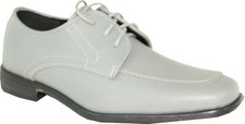 ALLURE MEN AL01KID Boy Dress Shoe Fashion Tuxedo Wedding Prom Cement L. Gray 