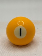 Replacement Mini Billiard Pool Ball 1.5" Ball Number 1 Solid Yellow Small VTG