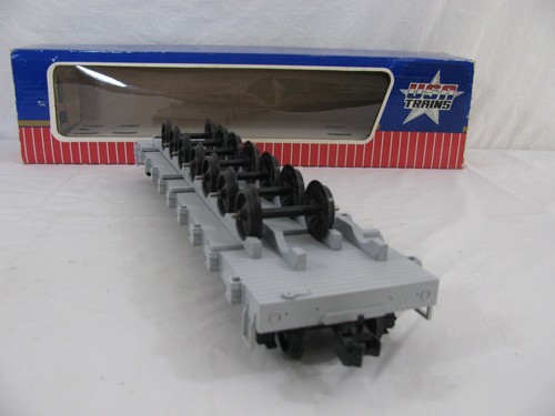 USA Trains G Scale Gray Denver & Rio Grande Western Wheel Flat Car #1882 Read! - 第 3/13 張圖片