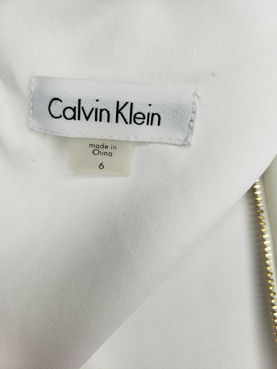 Calvin Klein ladies White One Piece Dress Gold Studded Design | eBay Calvin Klein ladies White One Piece Dress Gold Studded Design | eBay