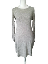 Kristin Nicole Size Small Knit Sweater Dress Long Sleeve Black Gray