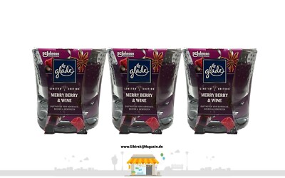 glade  ''LIMITED EDITION WINTER'' MERRY BERRY & WINE 3 x 129g JAHR 2022