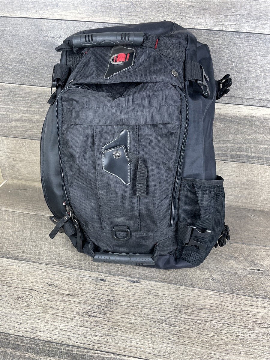 KAKA Convertible Travel Backpack Converts to Duffle Bag Black