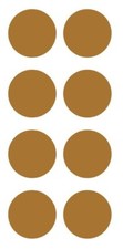2" Metallic Gold Round Label Dots Stickers Color Coding Inventory 2 Inch Dot