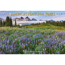 Carousel Calendars,  Americas National Parks Deluxe 2026 Wall Calendar, 12'' X 1
