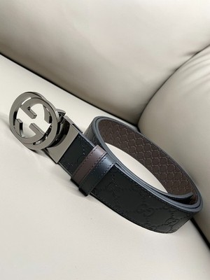 100% Authentic Gucci Black Leather Belt