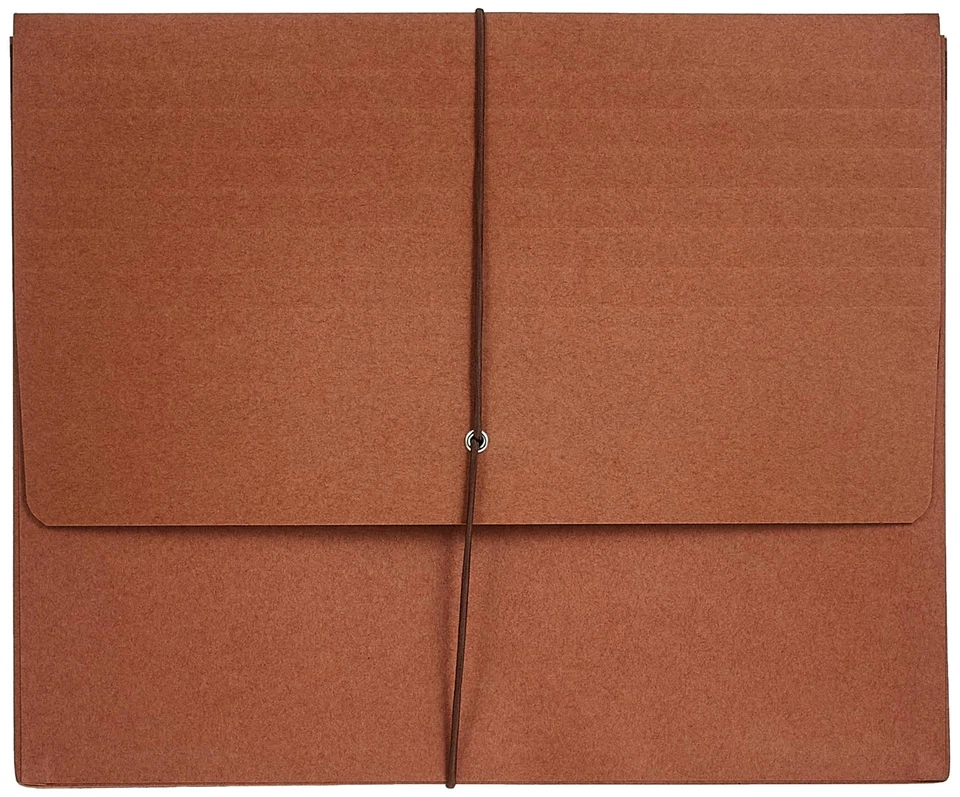 Redrope Expanding File Wallet, Flap and Cord Closure, 3-1/2" Expansion, Lette... - Image 2 of 2