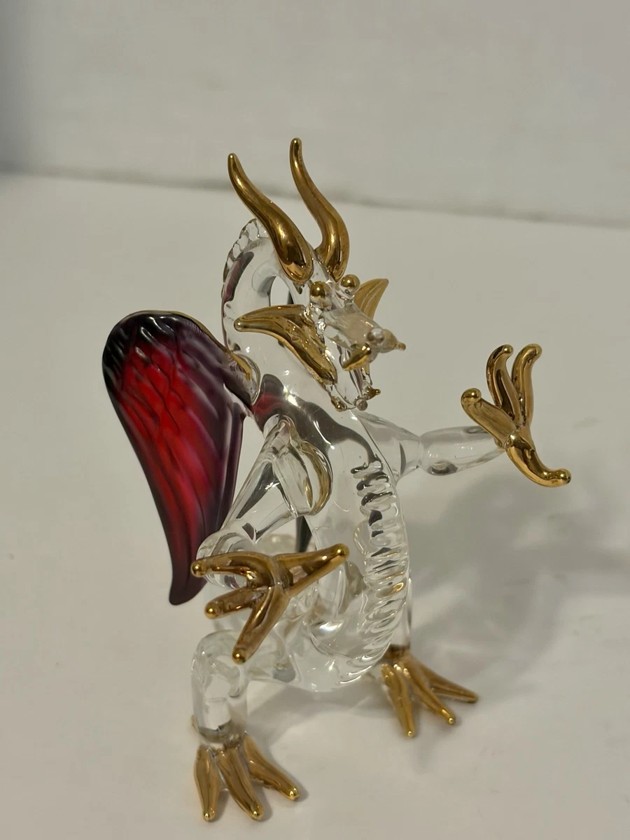 收藏玻璃和水晶龙雕像| eBay