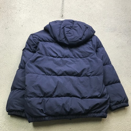 Ralph Lauren Puffer Down Jacket Hoodie Boys Youth Large Long Sleeve Navy Green - Picture 6 of 8