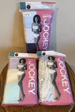 Lot Of 3 Jockey Elance 100 Cotton Brief Underwear 3-Pack Women's Sz 10 NEW