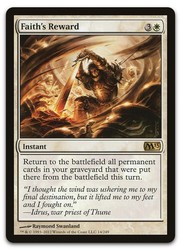 Faith's Reward #14/249 Magic 2013 M13 Rare White Instant