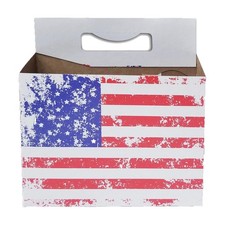 6pk Cardboard Carrier (American Flag, 150ct) | Holds 6pk 12oz Bottles | FAST ...