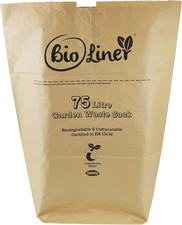 75 Litre X 10 Paper Garden Waste Sacks - Compostable & Biodegradable Liners - Ec