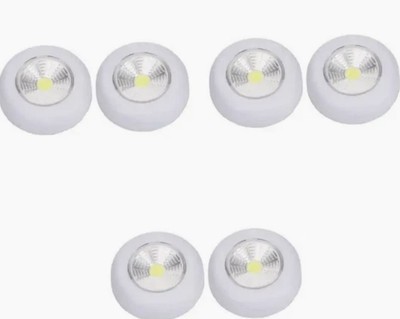 Under the Cabinet Push Lights Small Touch Light Led Puck Lights - 6 Pack