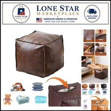 Square Storage Ottoman with Hidden Compartment