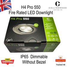 Collingwood H4 Pro550 LED Downlight IP65 Fire Rated Adjustable Dimmable No Bezel